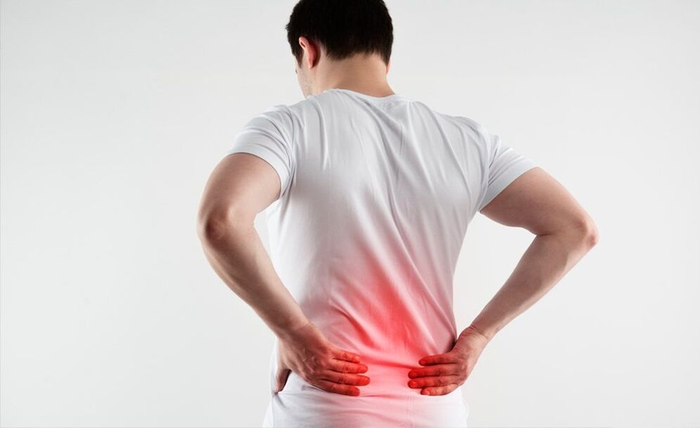 Low back pain with osteochondrosis
